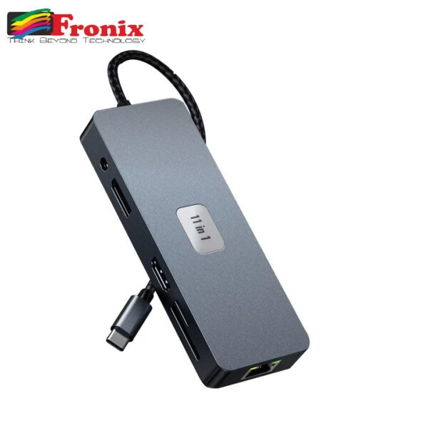 11-in-1 USB-C Hub with 4K HDMI, VGA, Gigabit Ethernet