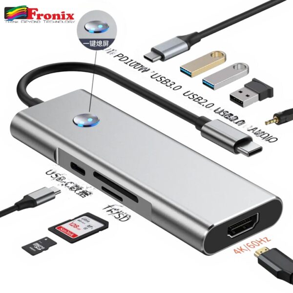9-in-1 USB-C Hub Adapter with 4K HDMI