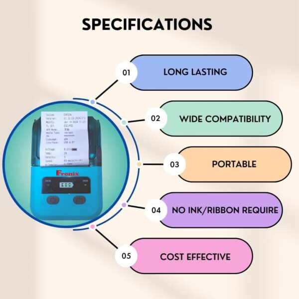 Green Thermal Receipt Printer