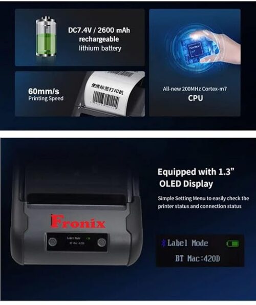 Mini inkless Thermal Receipt Printer