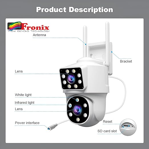 Fronix SH063 4MP+2MP Smart WiFi CCTV Camera