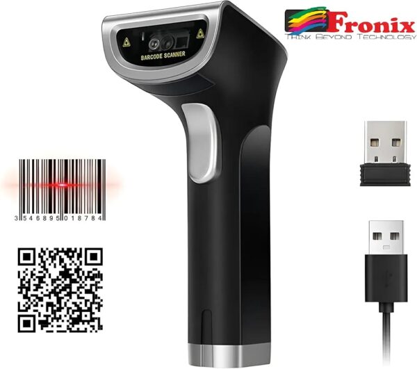 Fronix FB1300W 2.4GHz Wireless Barcode & QR Code Scanner
