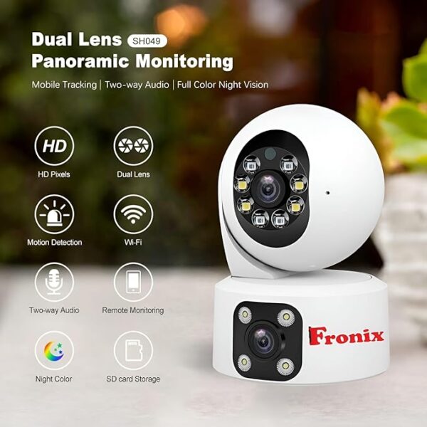Fronix SH049 Dual Lens 2MP+2MP WiFi PTZ IP Camera