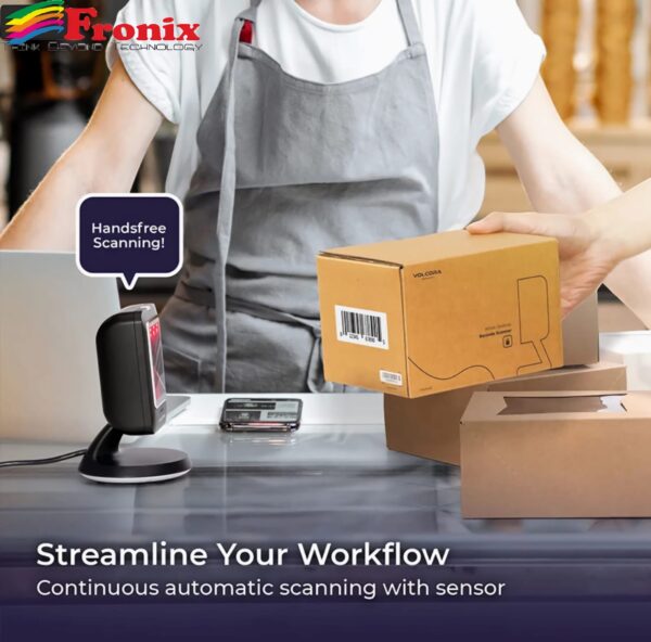 Fronix FB1700 2D/1D/CCD/Laser Wired Desktop Barcode Scanner